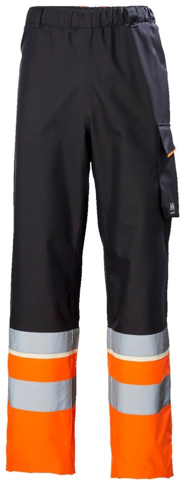 Helly Hansen UC-ME  Broeken 71186 Reflecterend Shell CL1 HiVis fluo oranje-ebbenhoutzwart(269)