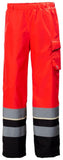 Helly Hansen UC-ME  Broeken 71187 Reflecterend Shell CL2 HiVis fluo rood-ebbenhoutzwart(169)