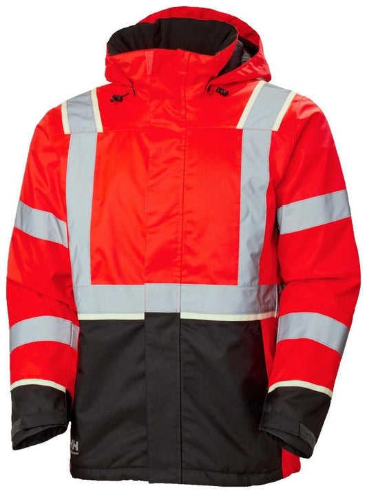 Helly Hansen UC-ME  Winterjas 71355 Reflectie rood-ebbenhoutzwart(169)