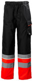 Helly Hansen UC-ME  Winterbroek 71455 CL1 Reflecterend HiVis fluo rood-ebbenhoutzwart(169)