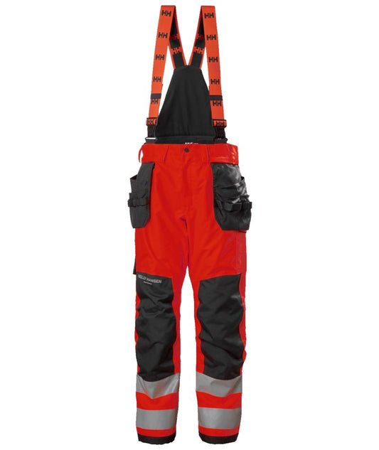 Helly Hansen Alna 2.0 Winterbroek 71491 CL2 HiVis rood-ebbenhoutzwart(169)