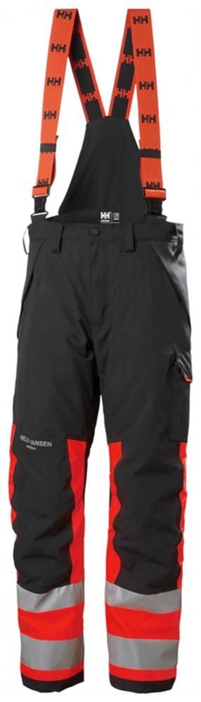 Helly Hansen Alna 2.0 Amerikaanse overalls 71492 Shell Reflecterend CL1 HiVis rood-ebbenhoutzwart(169)