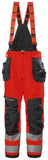 Helly Hansen Alna 2.0 Reflecterende Amerikaanse overalls 71493 Shell Pant CL2 rood-ebbenhoutzwart(169)