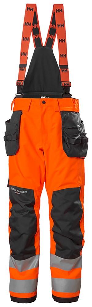 Helly Hansen Alna 2.0 Reflecterende Amerikaanse overalls 71493 Shell Pant CL2 oranje-ebbenhoutzwart(269)