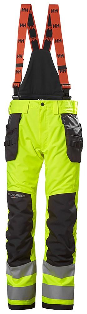 Helly Hansen Alna 2.0 Reflecterende Amerikaanse overalls 71493 Shell Pant CL2 geel-ebbenhoutzwart(369)
