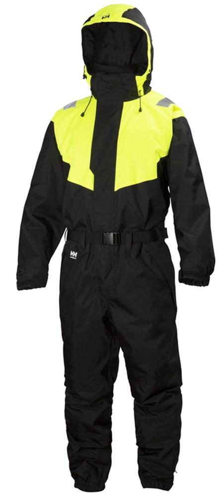 Helly Hansen Overalls Leknes 71613 shell- waterdicht- ademend zwart-geel(993)