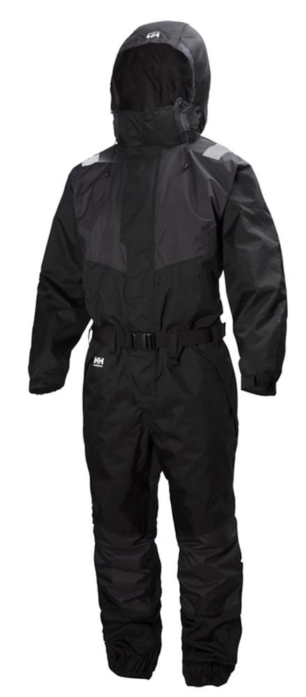 Helly Hansen Overalls Leknes 71613 shell- waterdicht- ademend zwart-ebbenhoutzwart(999)