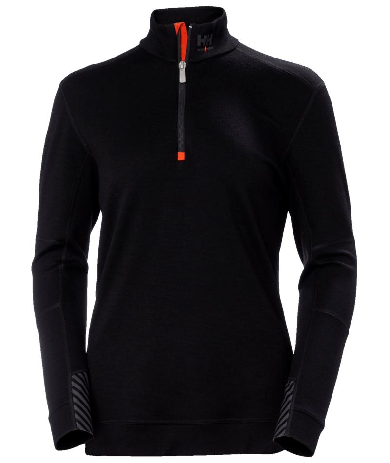 Helly Hansen Lifa Merino W Vest 75210 Half Zip Baselayer grijs melange(990)