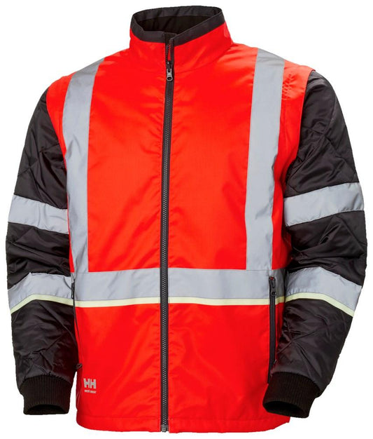 Helly Hansen UC-ME  Jassen 73185 Reflecterend HiVis Insulator fluo rood-ebbenhoutzwart(169)