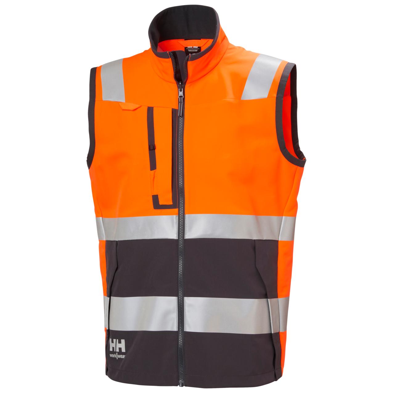 Helly Hansen Alna 4X Veiligheidsvest 74030 Tech HiVis oranje-ebbenhoutzwart(269)