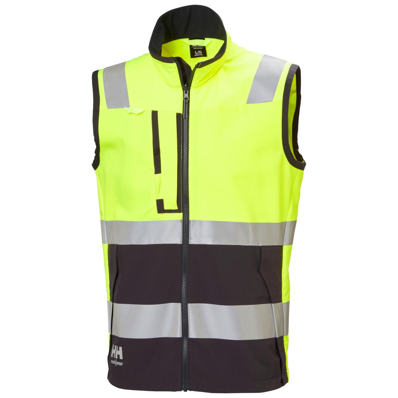 Helly Hansen Alna 4X Veiligheidsvest 74030 Tech HiVis geel-ebbenhoutzwart(369)