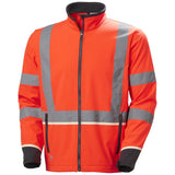 Helly Hansen UC-Me  Jassen 74055 Softshell Reflecterend HiVis rood-ebbenhoutzwart(169)