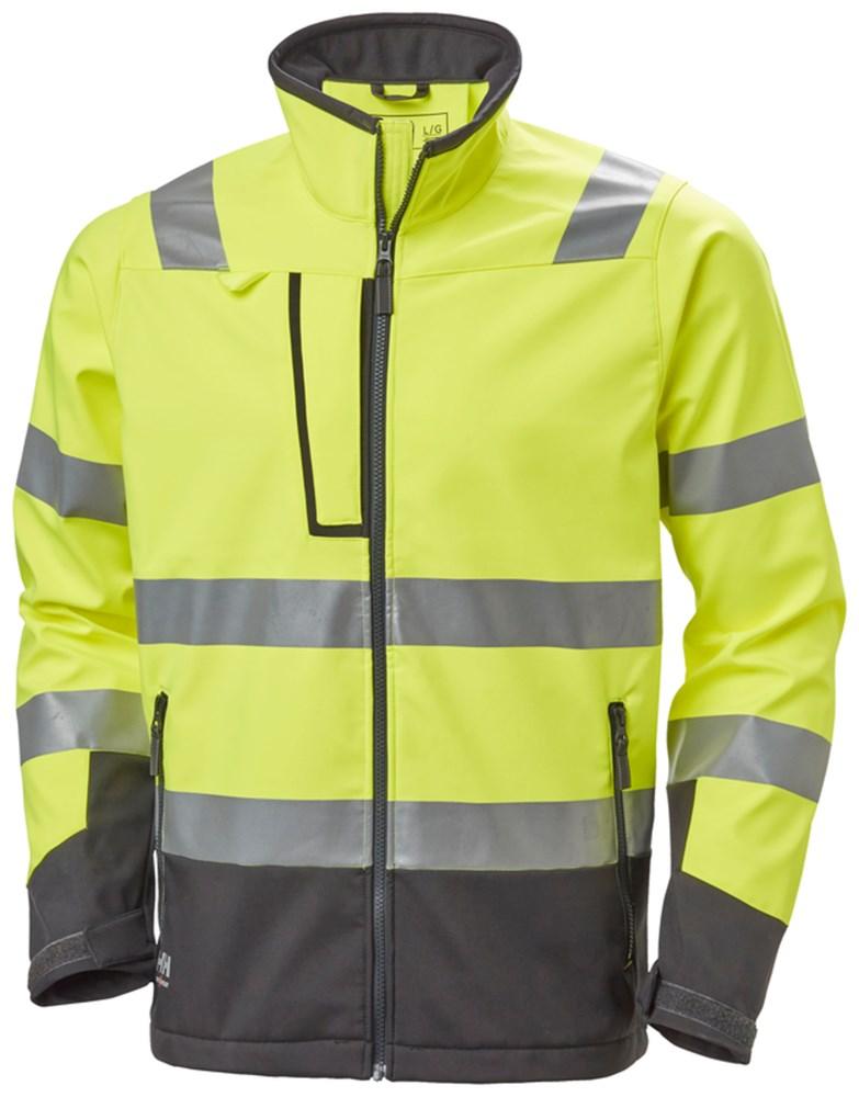Helly Hansen Alna 2.0 Jack 74095 Softshell Reflecterend HiVis geel-ebbenhoutzwart(369)