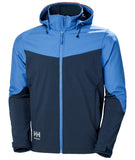 Helly Hansen Oxford  Jassen 74290 Hood Softshell marineblauw-steenblauw(595)