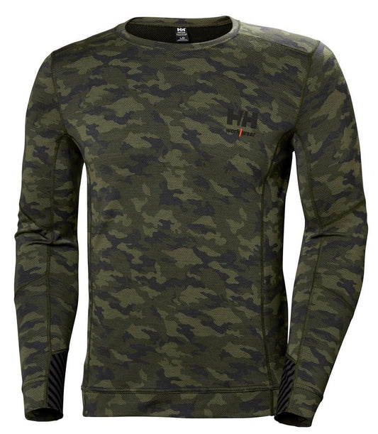 Helly Hansen Lifa Merino Ondershirts 75106 Thermo Vochtafvoerend camouflage print(481)