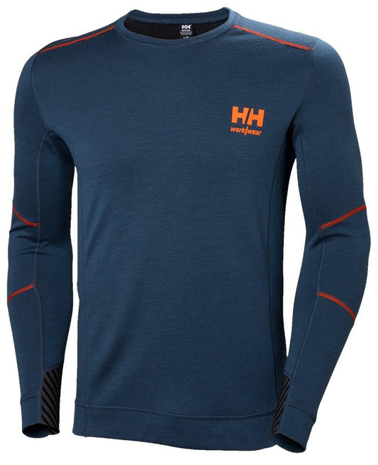Helly Hansen Lifa Merino Ondershirts 75106 Thermo Vochtafvoerend blauwdiep staal(570)