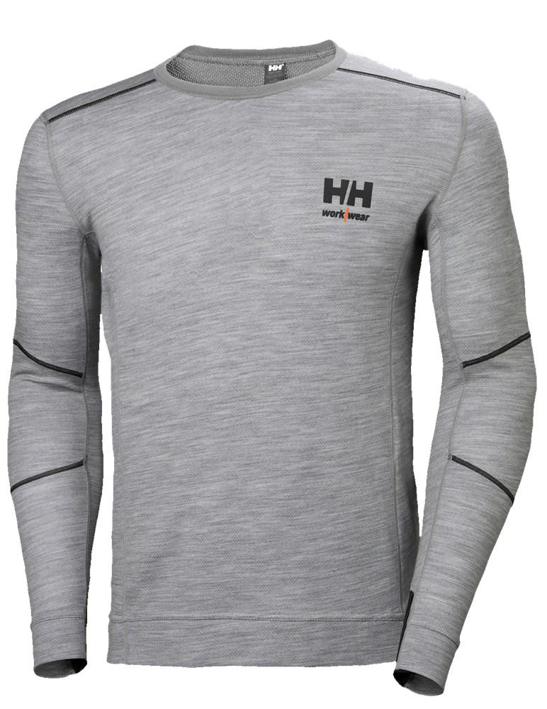 Helly Hansen Lifa Merino Ondershirts 75106 Thermo Vochtafvoerend grijsmelee(930)