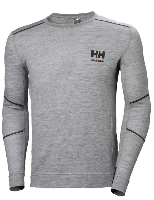 Helly Hansen Lifa Merino Ondershirts 75106 Thermo Vochtafvoerend grijsmelee(930)