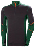 Helly Hansen Lifa Merino Thermo shirts 75107 Thermo Halve Rits Vochtafvoerend groen-ebbenhoutzwart(469)