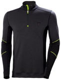Helly Hansen Lifa Merino Thermo shirts 75107 Thermo Halve Rits Vochtafvoerend zwart-ebbenhoutzwart(999)
