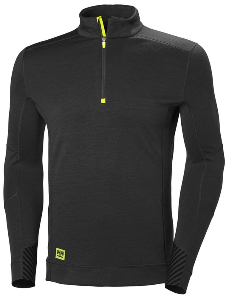 Helly Hansen Lifa  Poloshirt 75109 Half Zip Baselayer lange mouwen zwart(990)