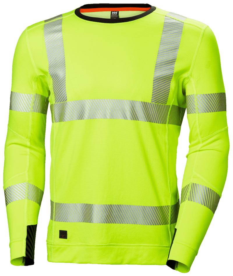 Helly Hansen ICU Lifa Active T-shirts 75111 Crewneck HiVis fluo geel(360)
