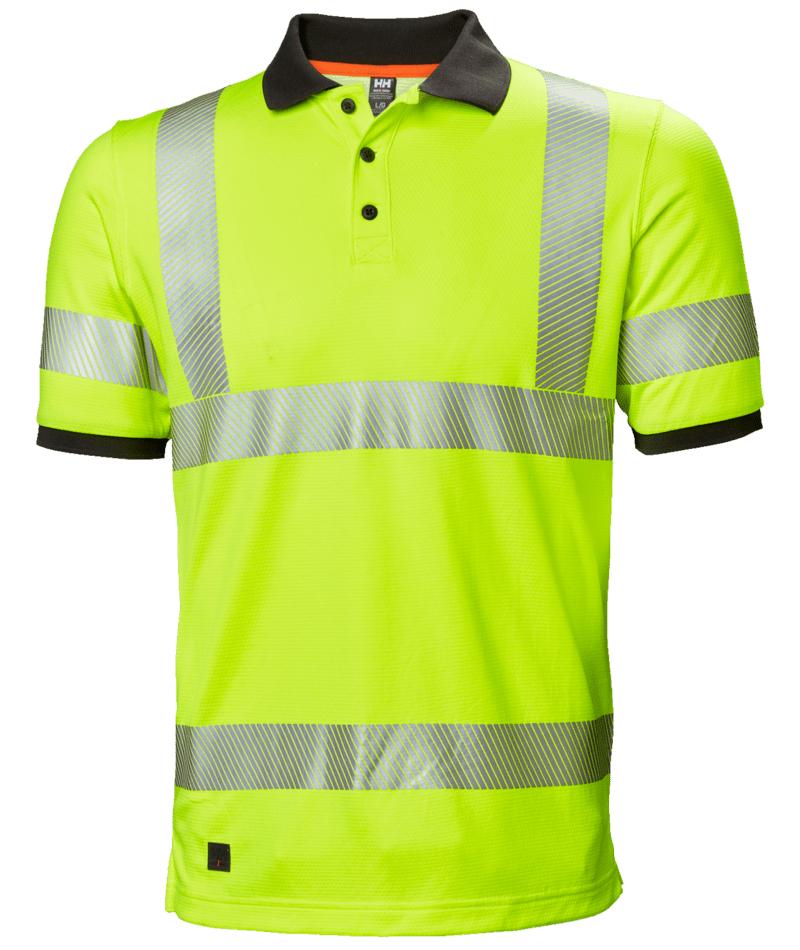Helly Hansen ICU Lifa Active Polo 75112 Reflecterend HiVis fluo geel(360)