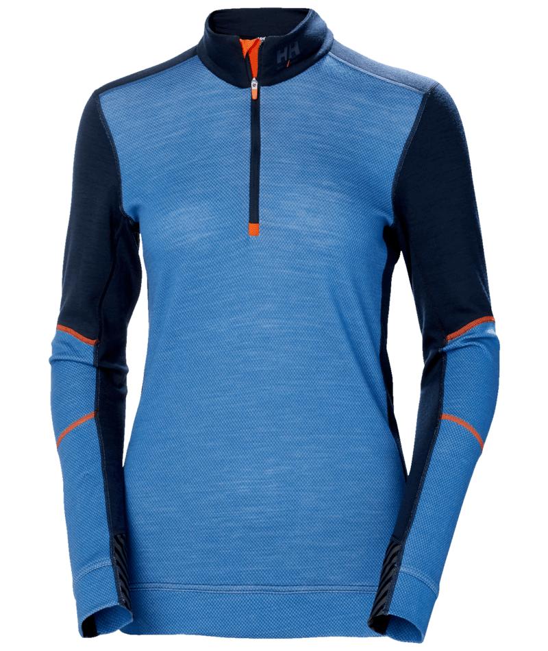 Helly Hansen Lifa Merino W Vest 75210 Half Zip Baselayer grijs melange(595)