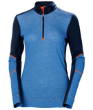 Helly Hansen Lifa Merino W Vest 75210 Half Zip Baselayer grijs melange(595)