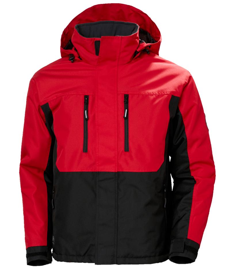 Helly Hansen Berg  Werkjacks 76201 Winter Geïsoleerd HH rood-zwart(130)