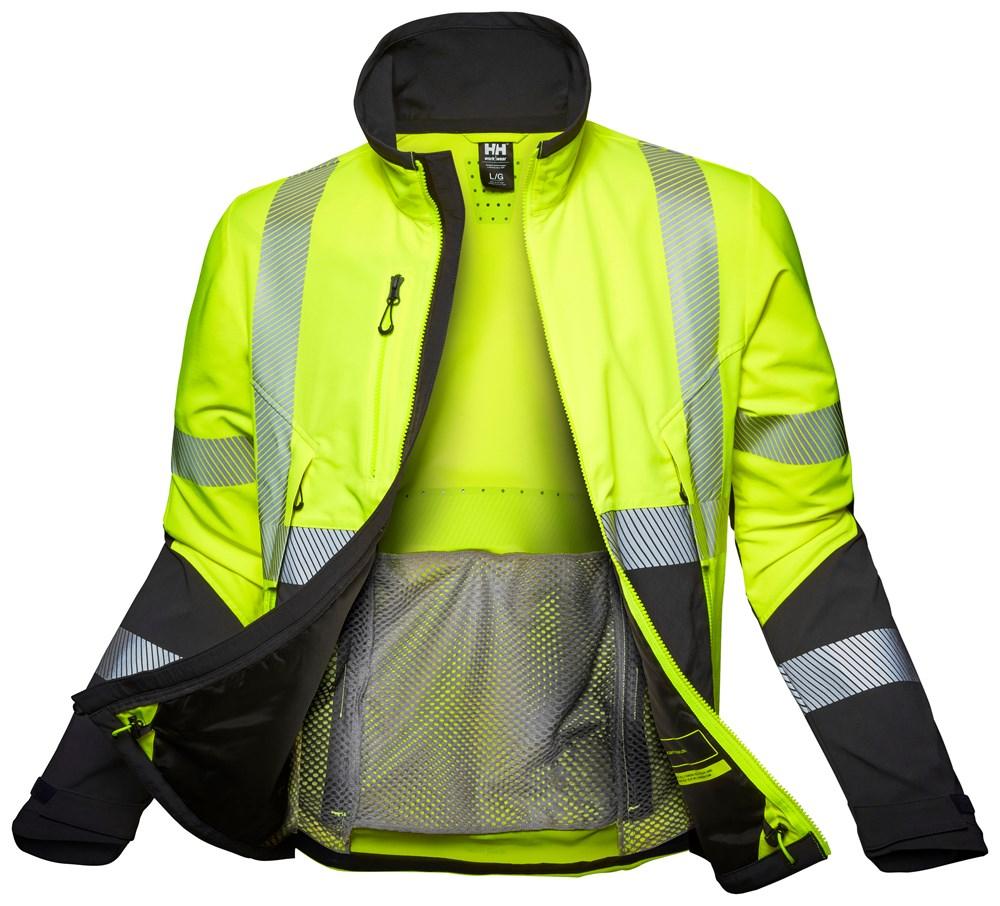 Helly Hansen ICU BRZ Jas 77203 HiVis geel-ebbenhoutzwart(369)