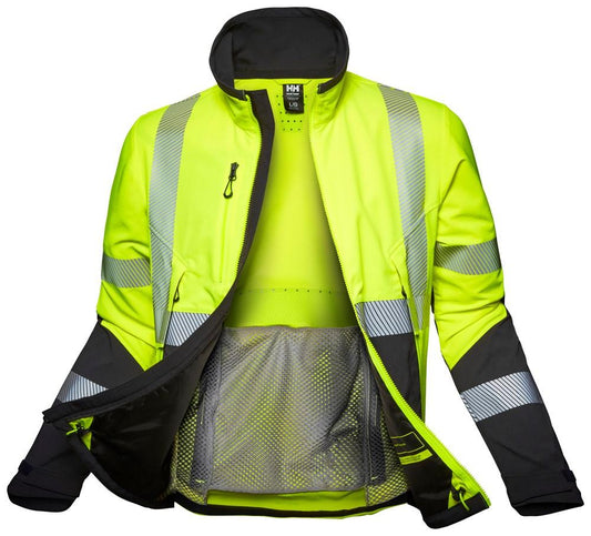 Helly Hansen ICU BRZ Jas 77203 HiVis geel-ebbenhoutzwart(369)
