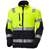 Helly Hansen Alna 4X Jas 77230 Tech Softshell Reflecterend HiVis geel-ebbenhoutzwart(369)