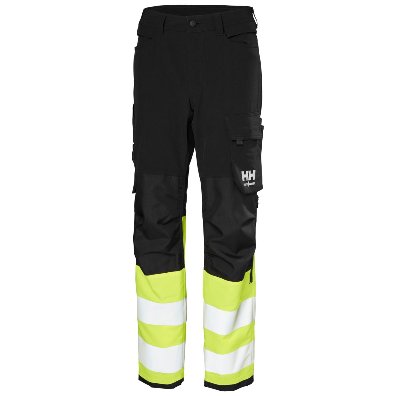 Helly Hansen Alna 4X W Werkbroeken 77327 HH Connect HiVis Klasse 1 geel-ebbenhoutzwart(369)