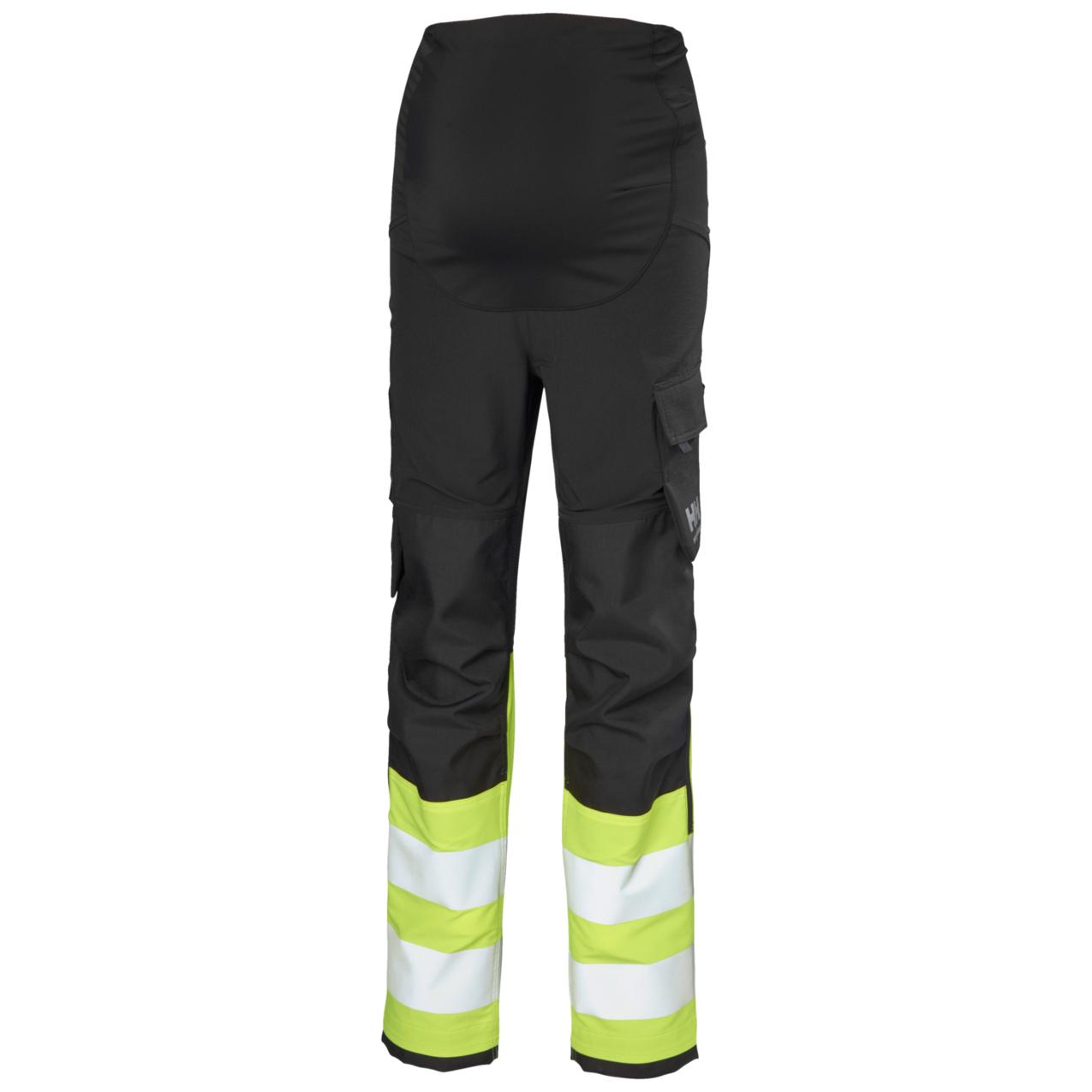 Helly Hansen Alna 4X W Zwangerschapswerkbroek 77329 Hi Vis klasse 1 geel-ebbenhoutzwart(369)