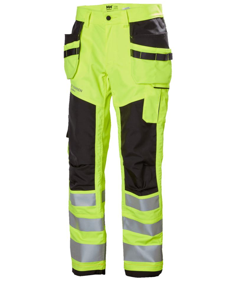 Helly Hansen Alna 2.0 Broeken 77423 Constructie Reflecterend HiVis klasse 2 geel-ebbenhoutzwart(369)