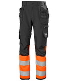 Helly Hansen Alna 4X Werkbroeken 77427 Constructie HiVis klasse 1 oranje-ebbenhoutzwart(269)