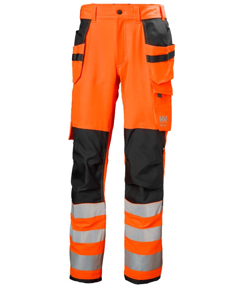 Helly Hansen Alna 4X Werkbroeken 77428 Constructie HiVis klasse 2 oranje-ebbenhoutzwart(269)