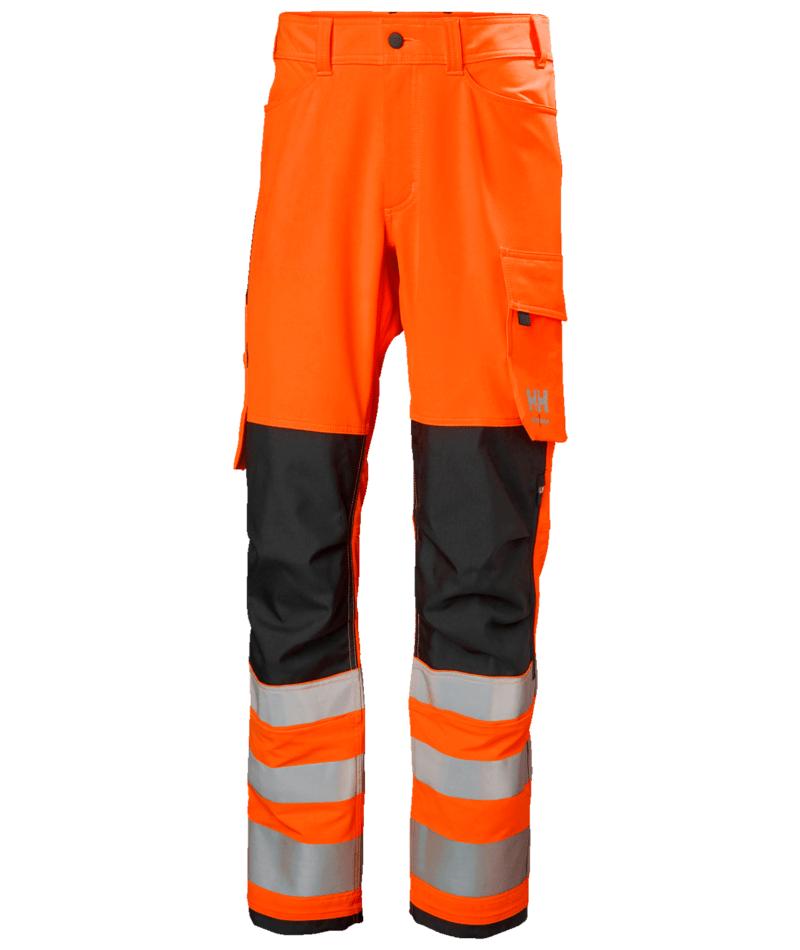 Helly Hansen Alna 4X Werkbroeken 77430 HiVis klasse 2 oranje-ebbenhoutzwart(269)