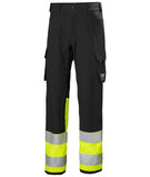 Helly Hansen Alna 4X Werkbroeken 77433 Cargo HiVis klasse 1 geel-ebbenhoutzwart(369)
