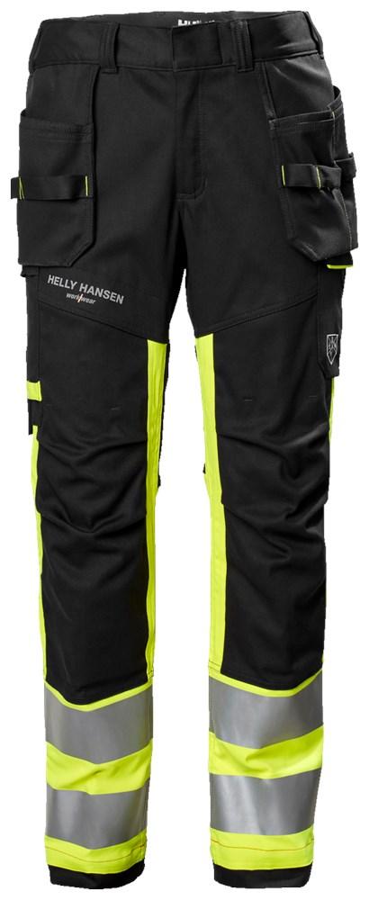Helly Hansen Fyre  Werkbroeken 77450 Constructie vlamwerend reflectie HiVis Klasse 1 geel-ebbenhoutzwart(369)