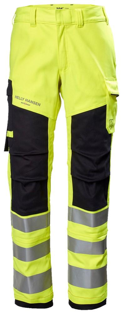 Helly Hansen Fyre  Werkbroeken 77451 vlamwerend reflectie HiVis Klasse 2 geel-ebbenhoutzwart(369)