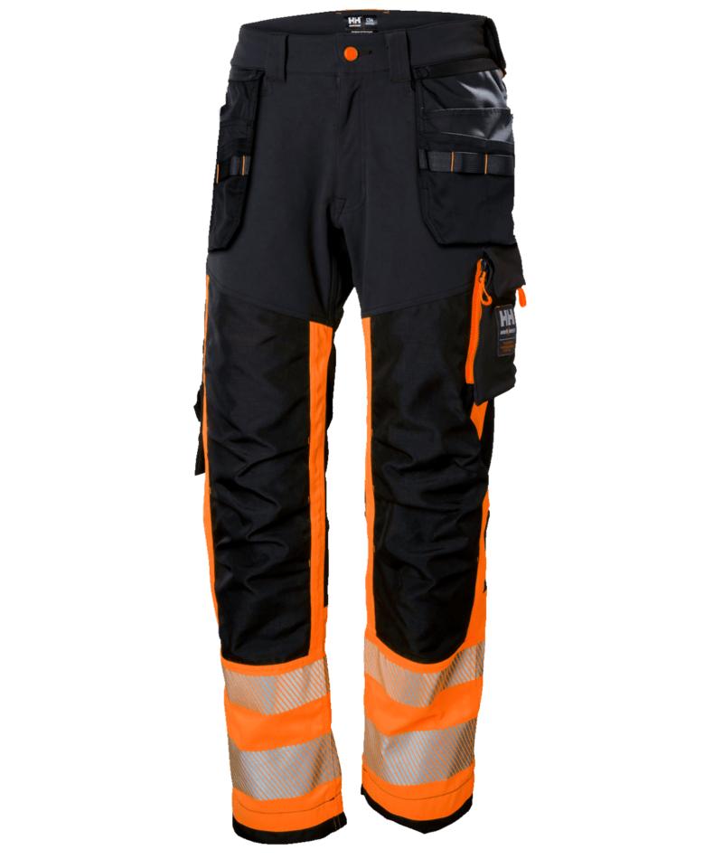Helly Hansen ICU  Werkbroeken 77471 Constructie HiVis Klasse 1 oranje-ebbenhoutzwart(269)