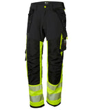 Helly Hansen ICU  Werkbroeken 77471 Constructie HiVis Klasse 1 geel-ebbenhoutzwart(369)