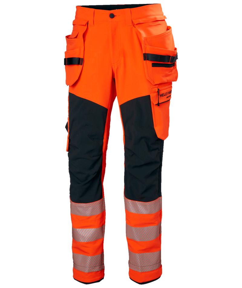 Helly Hansen ICU BRZ Werkbroeken 77499 Constructie HiVis klasse 2 oranje-ebbenhoutzwart(269)