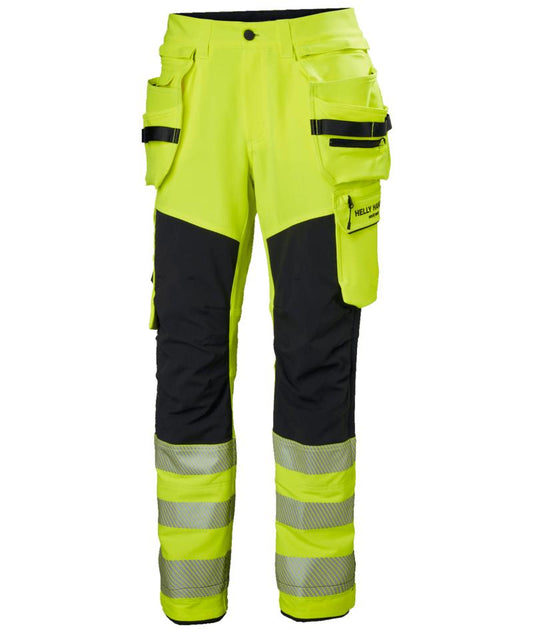 Helly Hansen ICU BRZ Werkbroeken 77499 Constructie HiVis klasse 2 geel-ebbenhoutzwart(369)