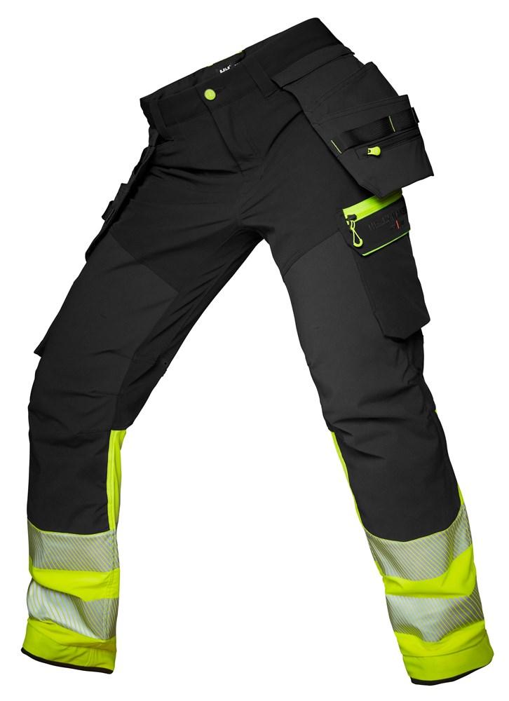 Helly Hansen ICU BRZ Werkbroeken 77500 Constructie Reflecterend HiVis klasse 1 geel-ebbenhoutzwart(369)