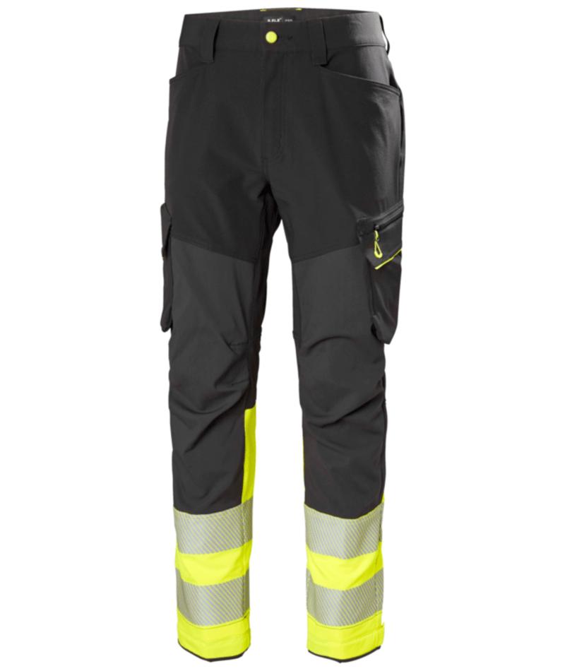 Helly Hansen ICU BRZ Werkbroeken 77501 Cargo Pant Reflecterend HiVis klasse 1 geel-ebbenhoutzwart(369)