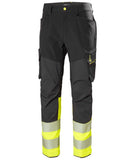 Helly Hansen ICU BRZ Werkbroeken 77501 Cargo Pant Reflecterend HiVis klasse 1 geel-ebbenhoutzwart(369)