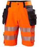 Helly Hansen ICU  Short 77503 Constructie HiVis klasse 1 oranje-ebbenhoutzwart(269)